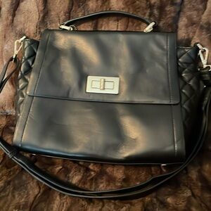 Danier leather satchel crossbody bag